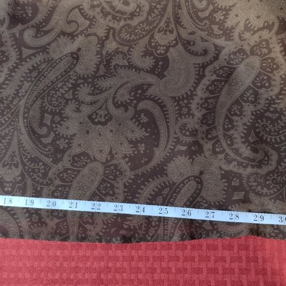 Chocolate Brown Paisley Pattern Maxi Skirt – Size 13/14 - Picture 7 of 9